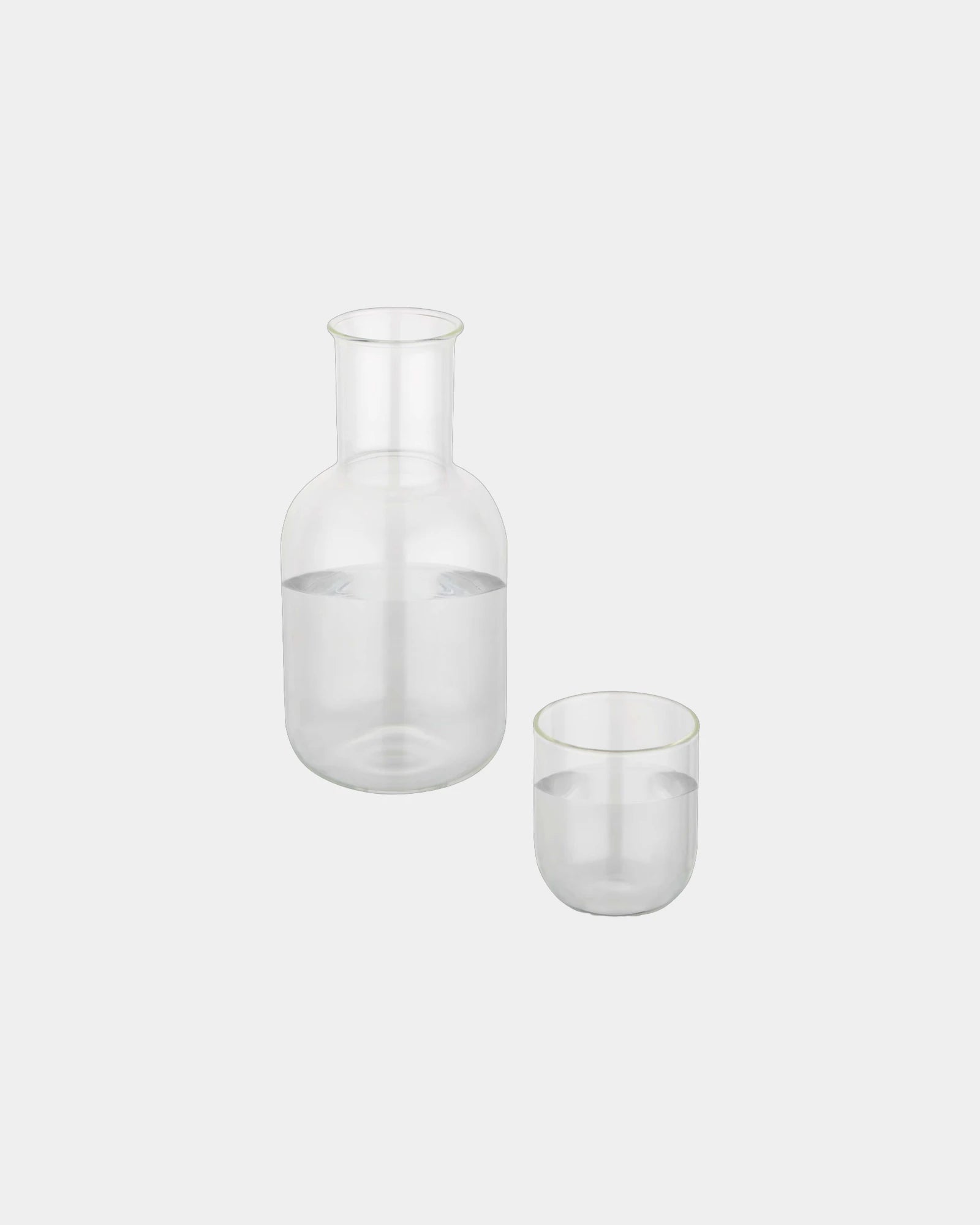 Karaf en glas Amelie mat glas 850ml om te personaliseren - Transparant
