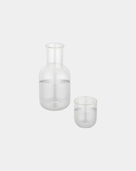 Karaf en glas Amelie mat glas 850ml om te personaliseren - Transparant