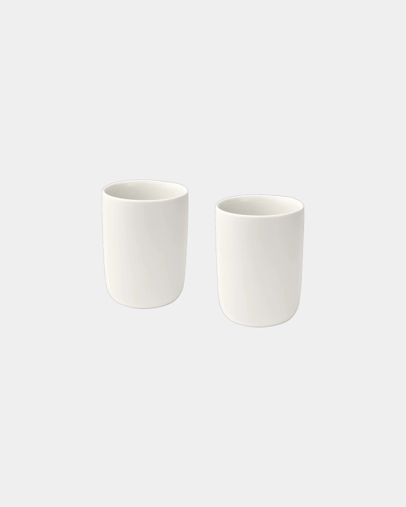 Mokken keramiek mat 350ml set van 2 om te personaliseren - Wit