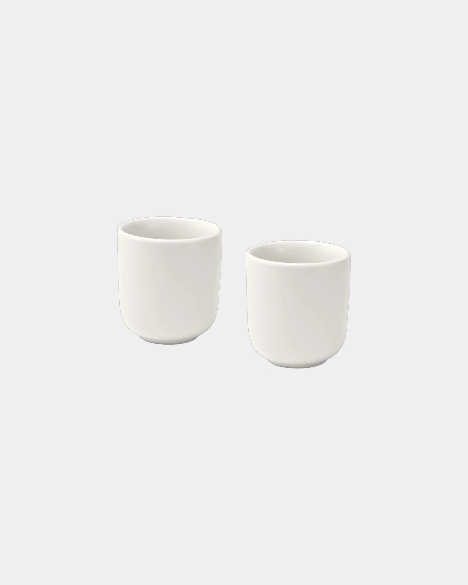 Espressokopjes keramiek mat 90ml set van 2 - Wit