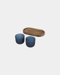Dienblad hout met glazen bekers Male om te personaliseren - 4