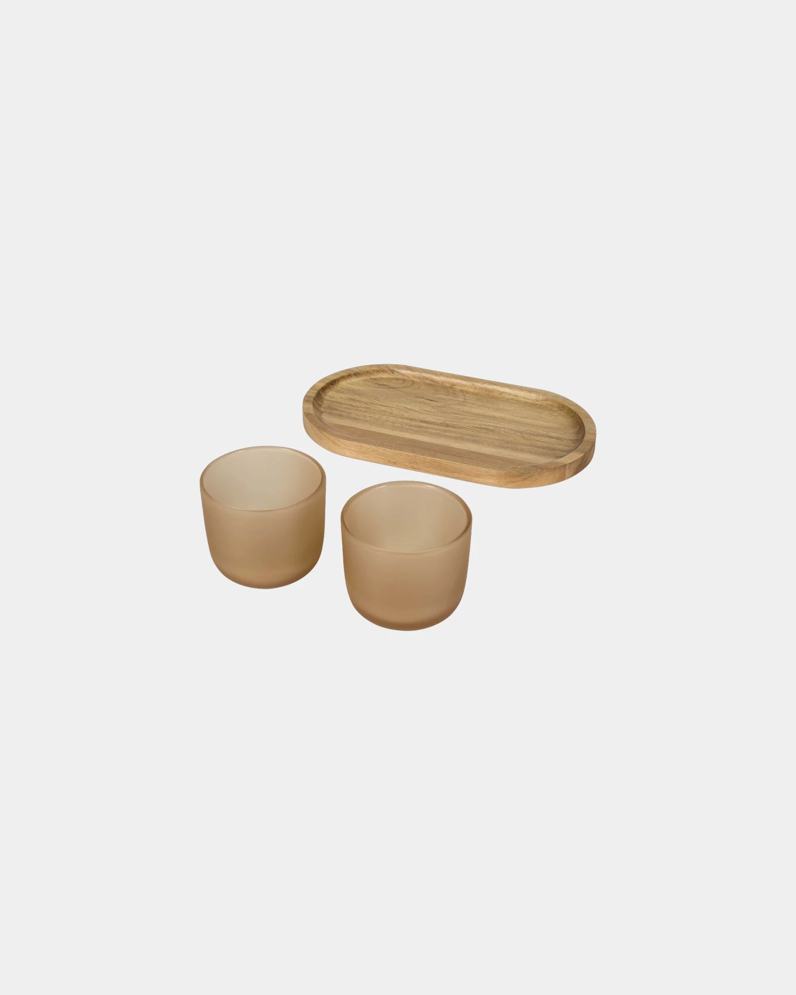 Dienblad hout met glazen bekers Male om te personaliseren - 2