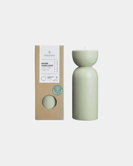 Kaars bio plantaardige wax 20x7,5 cm om te personaliseren - Heidegroen