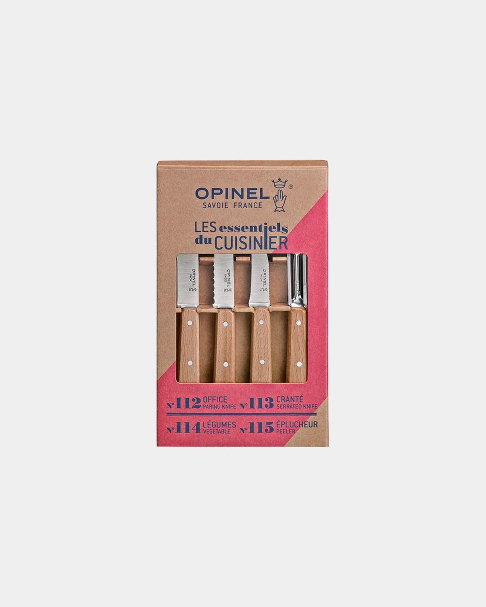Messenset beukenhout Opinel om te personaliseren - Beige