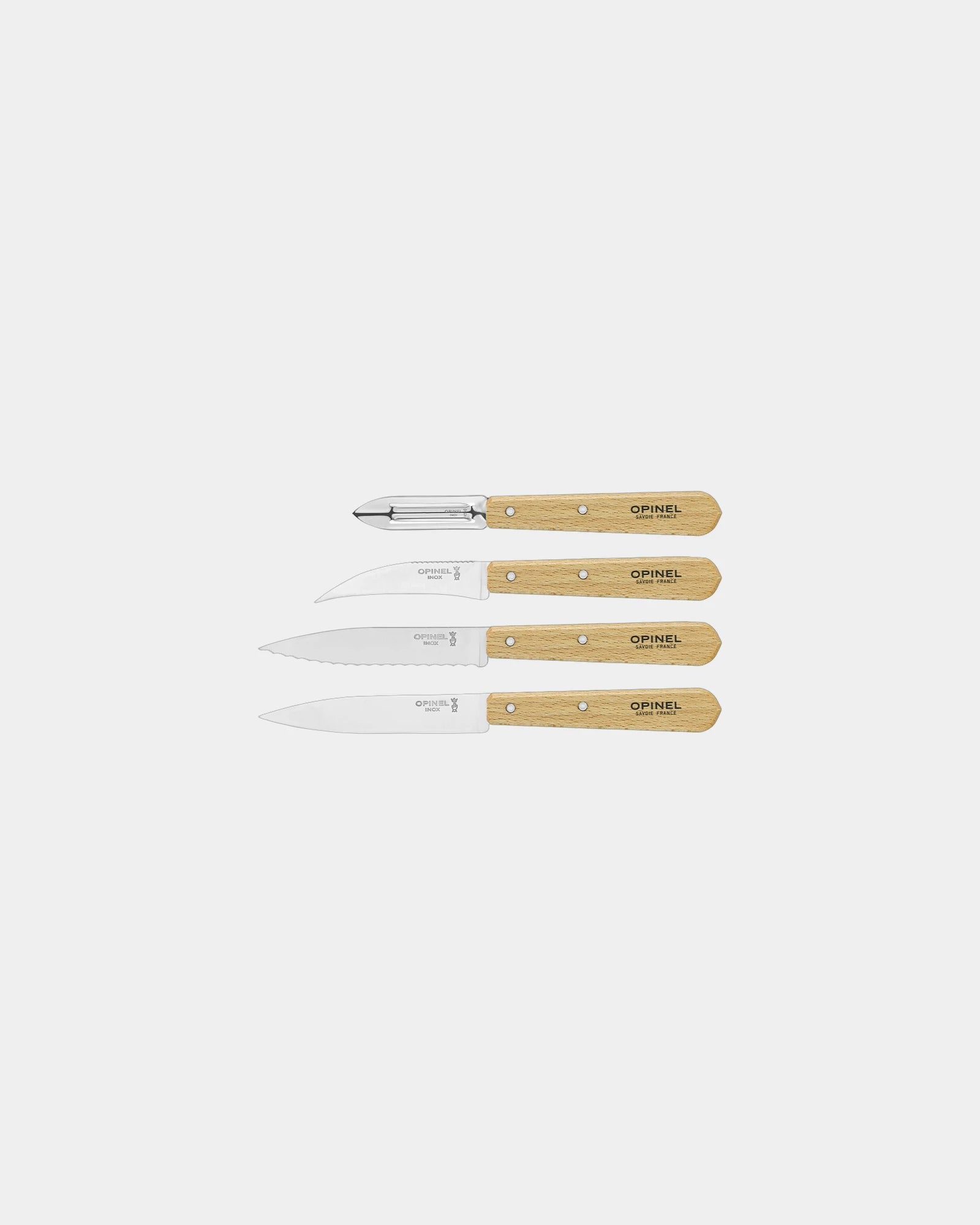 Messenset beukenhout Opinel om te personaliseren - 1