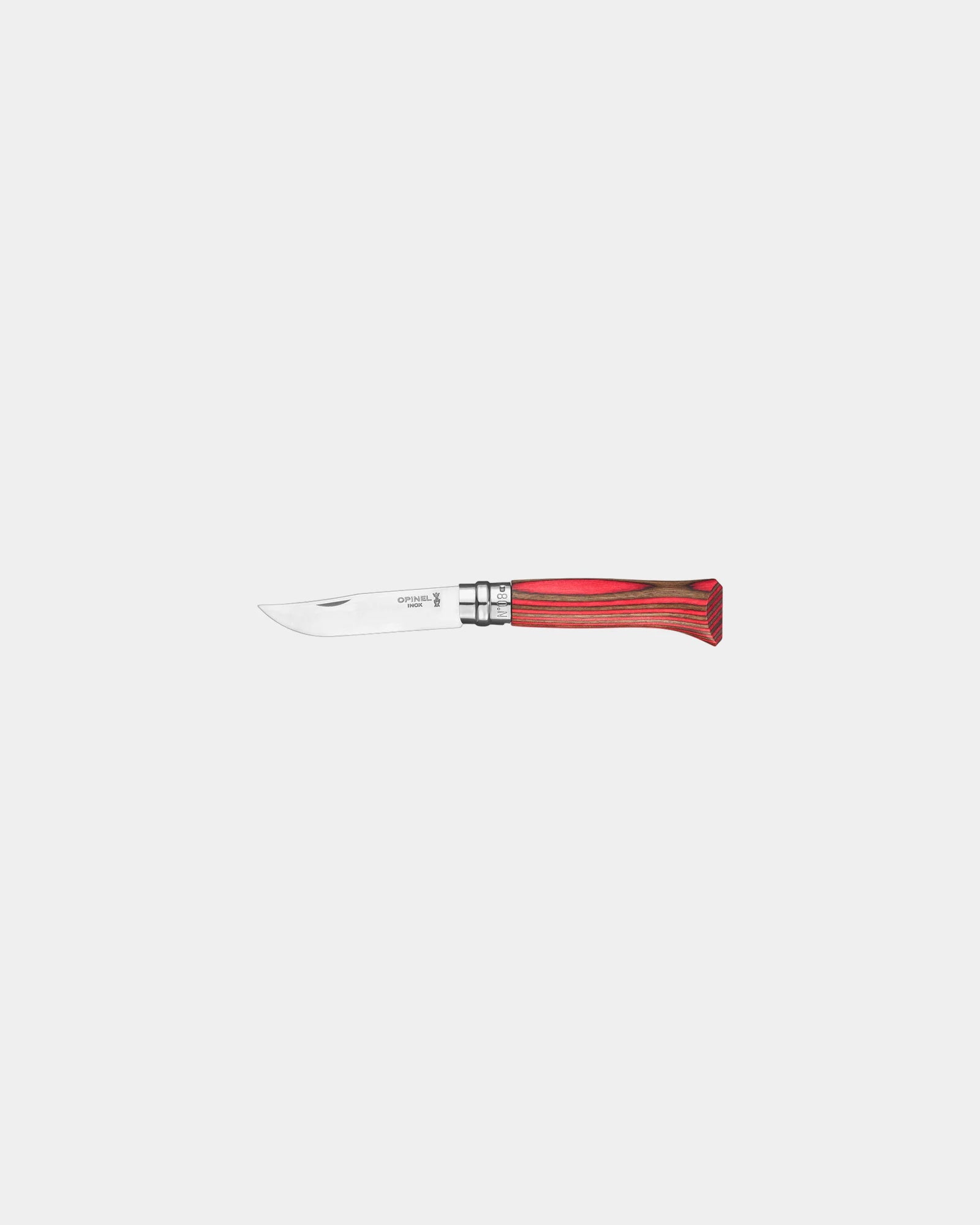 Mesje Opinel N°02 Carbone om te personaliseren - Rood