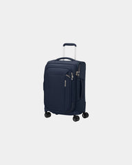Gerecyclede koffer Respark 55 cm om te personaliseren - Marineblauw
