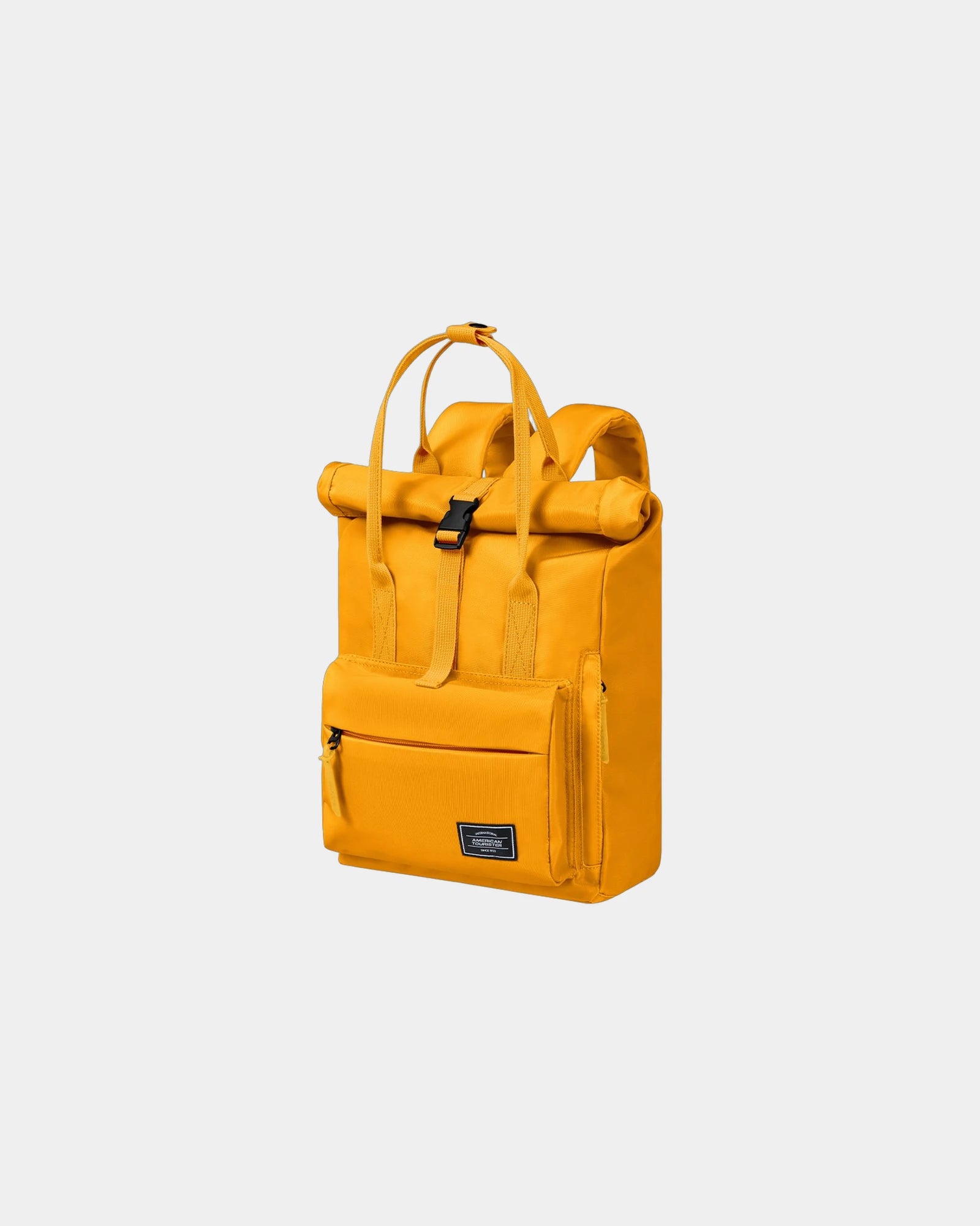 Gerecycled rPET rugzak 17L om te personaliseren - Geel