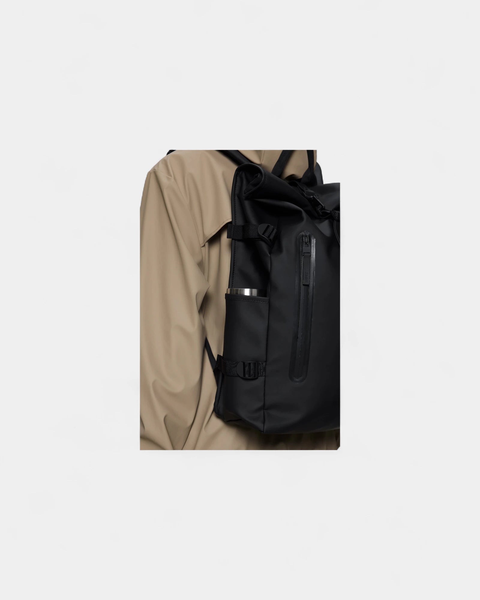 Rugzak waterdicht Rolltop Large 28L om te personaliseren - 4