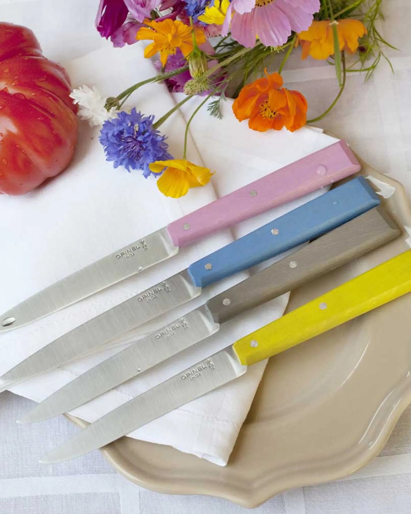 Messenset olijfhout Opinel Bon Appétit om te personaliseren - 3