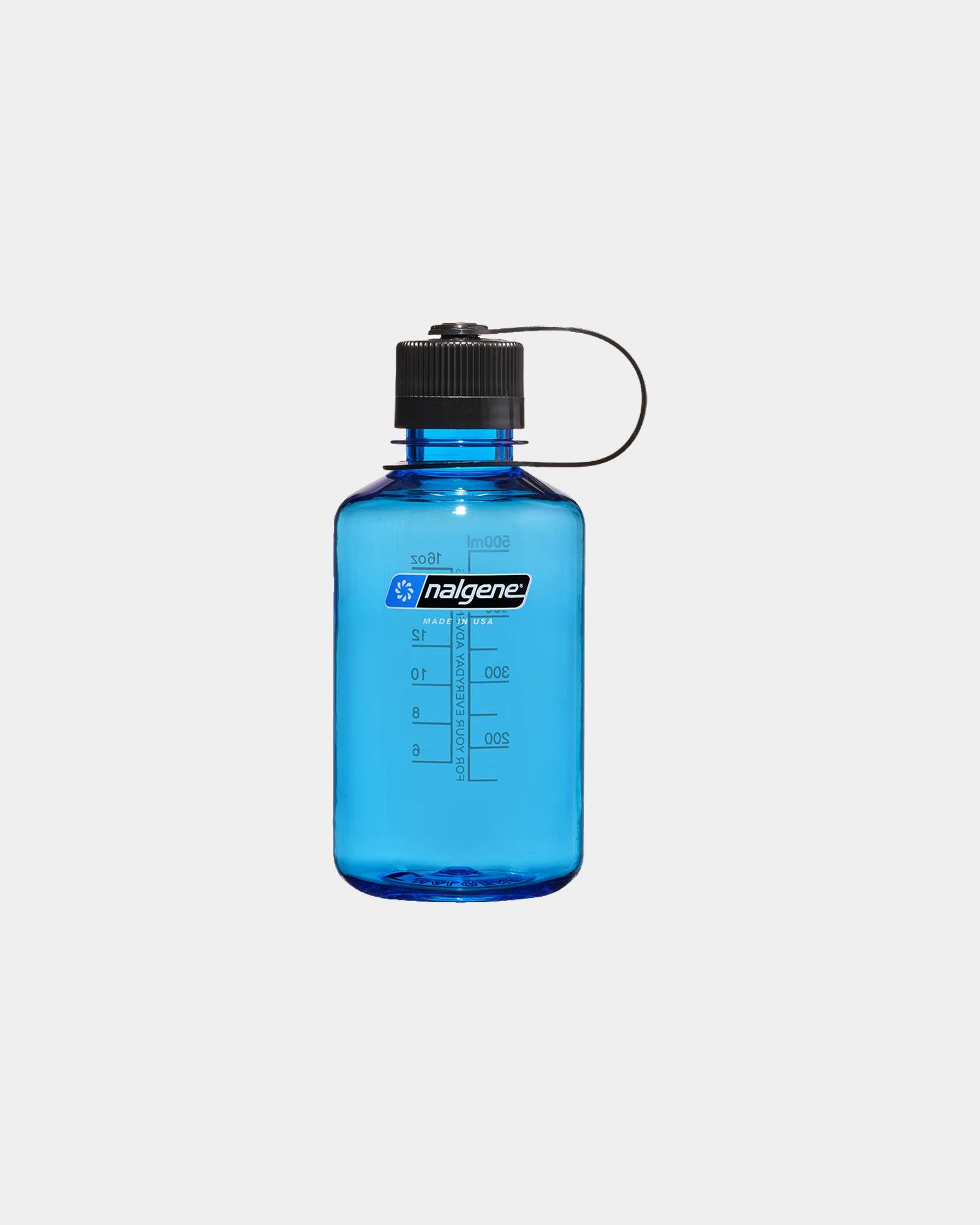 Gerecyclede drinkfles Sustain 0,5L om te personaliseren - Leisteen met zwarte stop