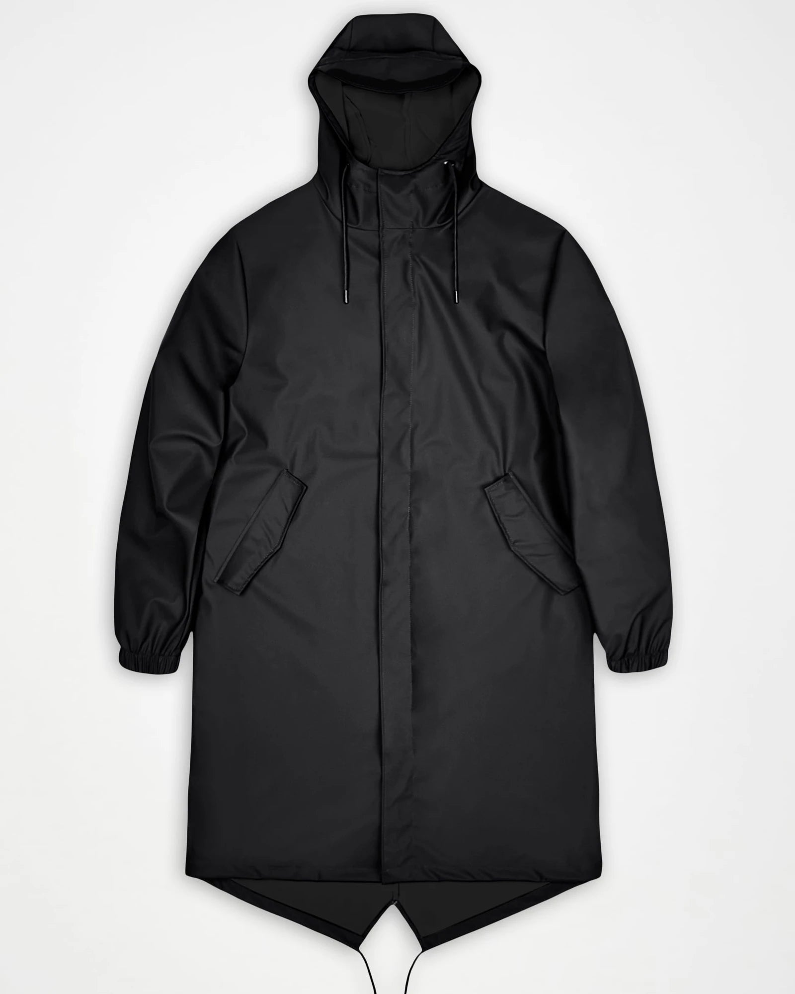 Regenjas Fishtail Parka W3 om te personaliseren - Zwart