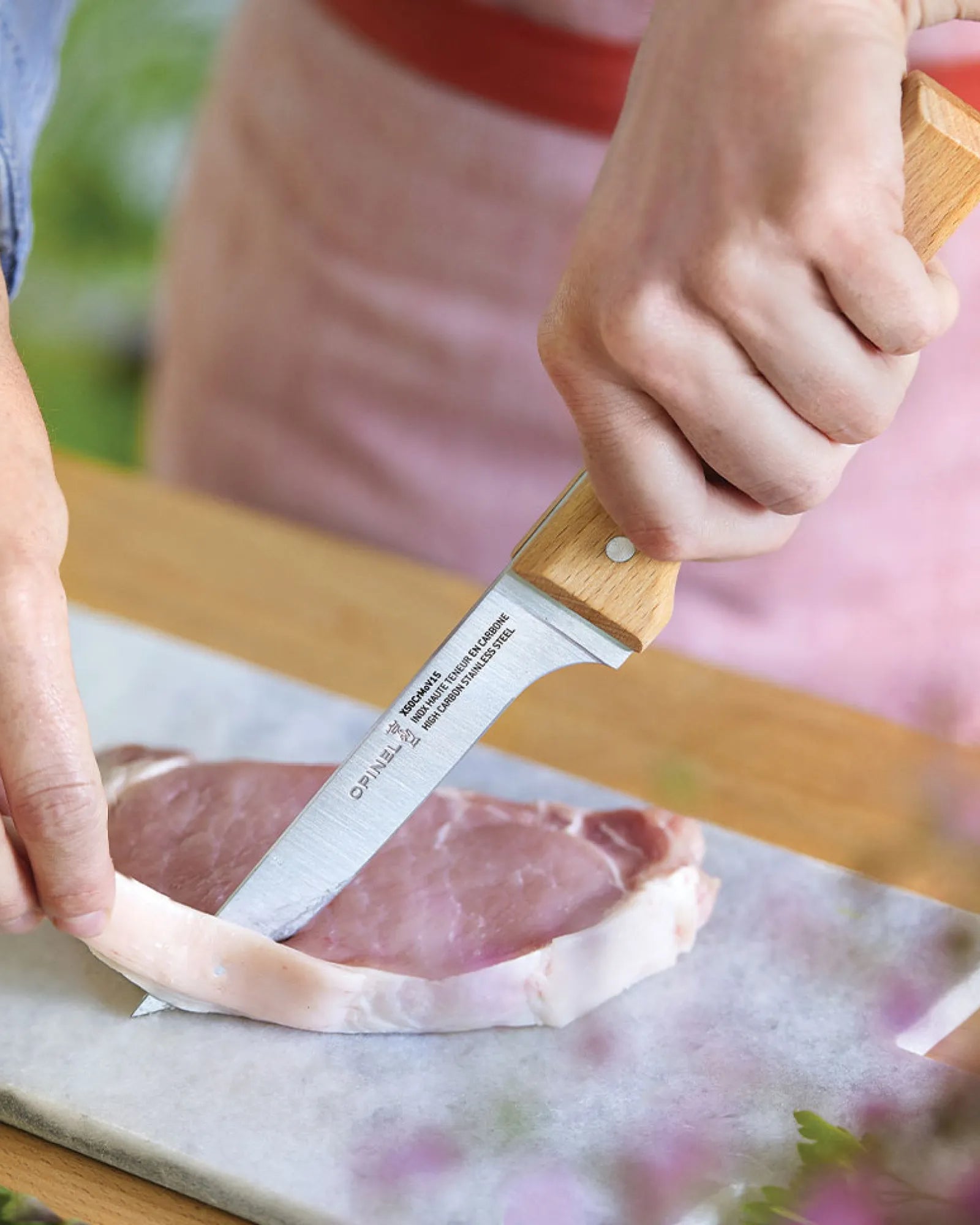Vleesmes roestvrij staal Opinel N°122 om te personaliseren - 2