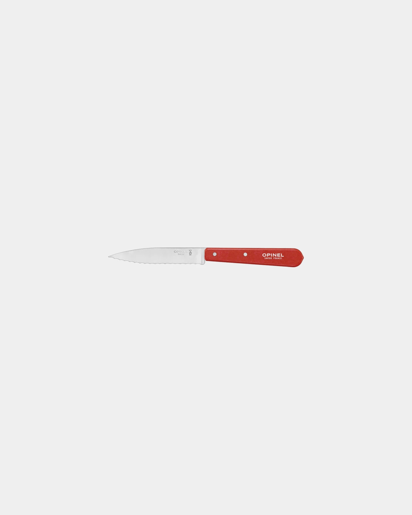 Gekarteld keukenmes Opinel N°113 om te personaliseren - Rood