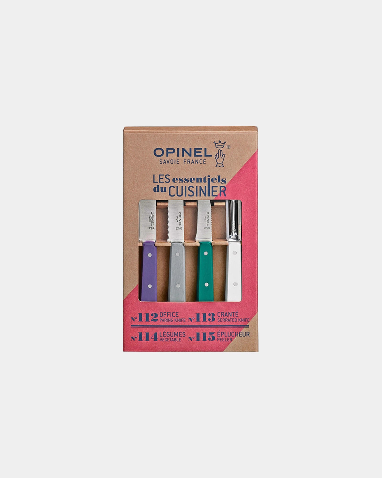 Messenset Opinel Art Déco om te personaliseren - paars