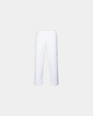 Broek elastische taille polycotton om te personaliseren - Wit