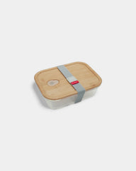 Personaliseerbare lunchbox van glas en bamboe