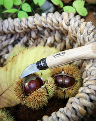 Kastanjemes roestvrij staal Opinel N°07 om te personaliseren - 3