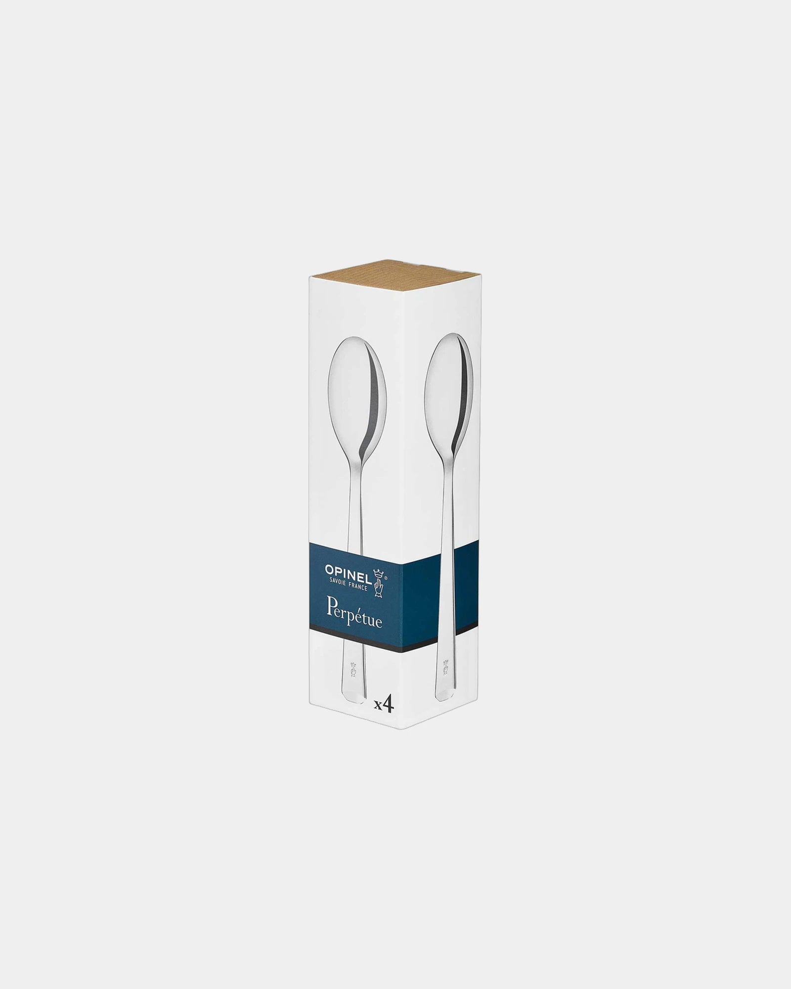 Set van 4 lepels Perpétue om te personaliseren - Zilver
