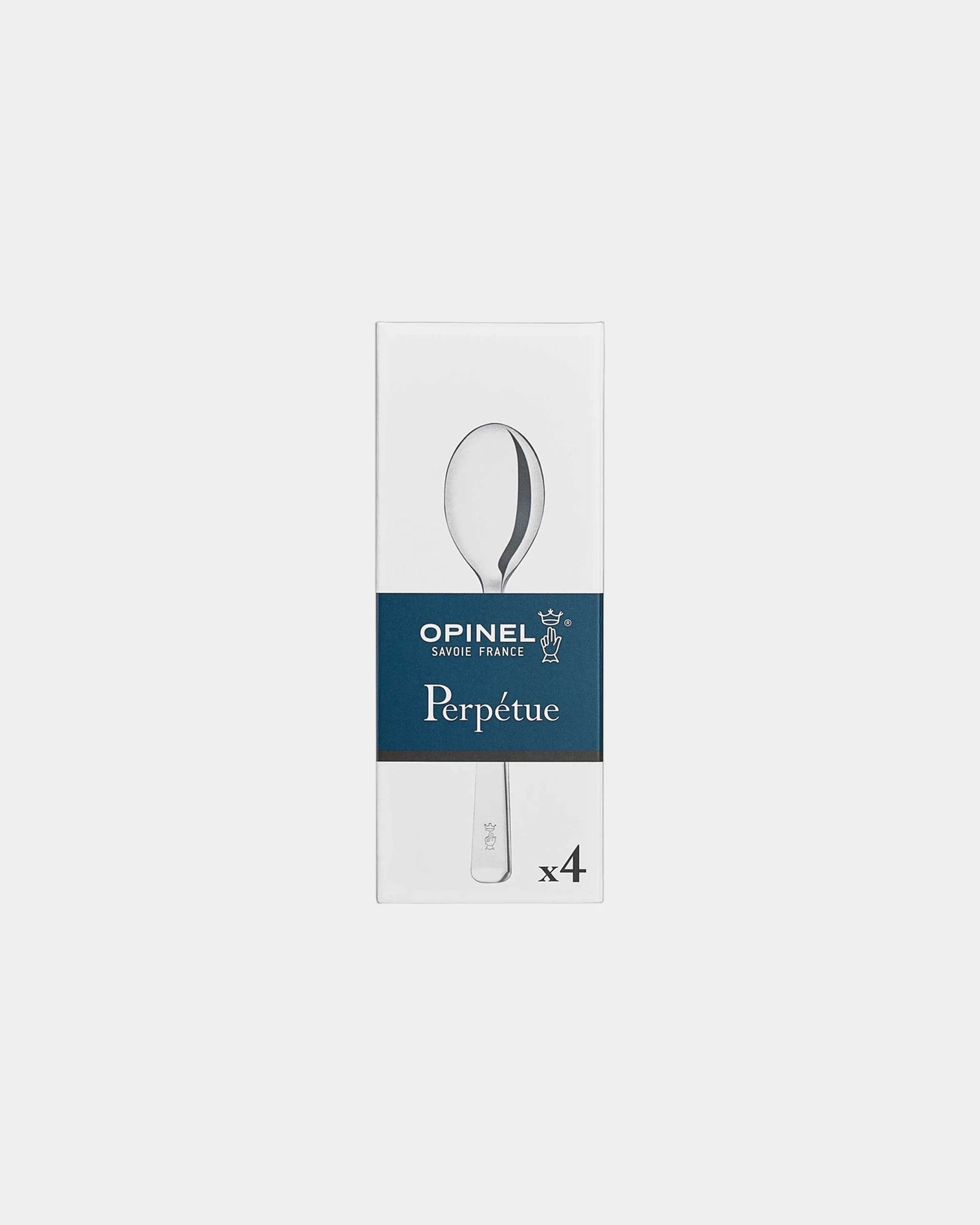 Set 4 lepels Opinel Perpétue om te personaliseren - Zilver