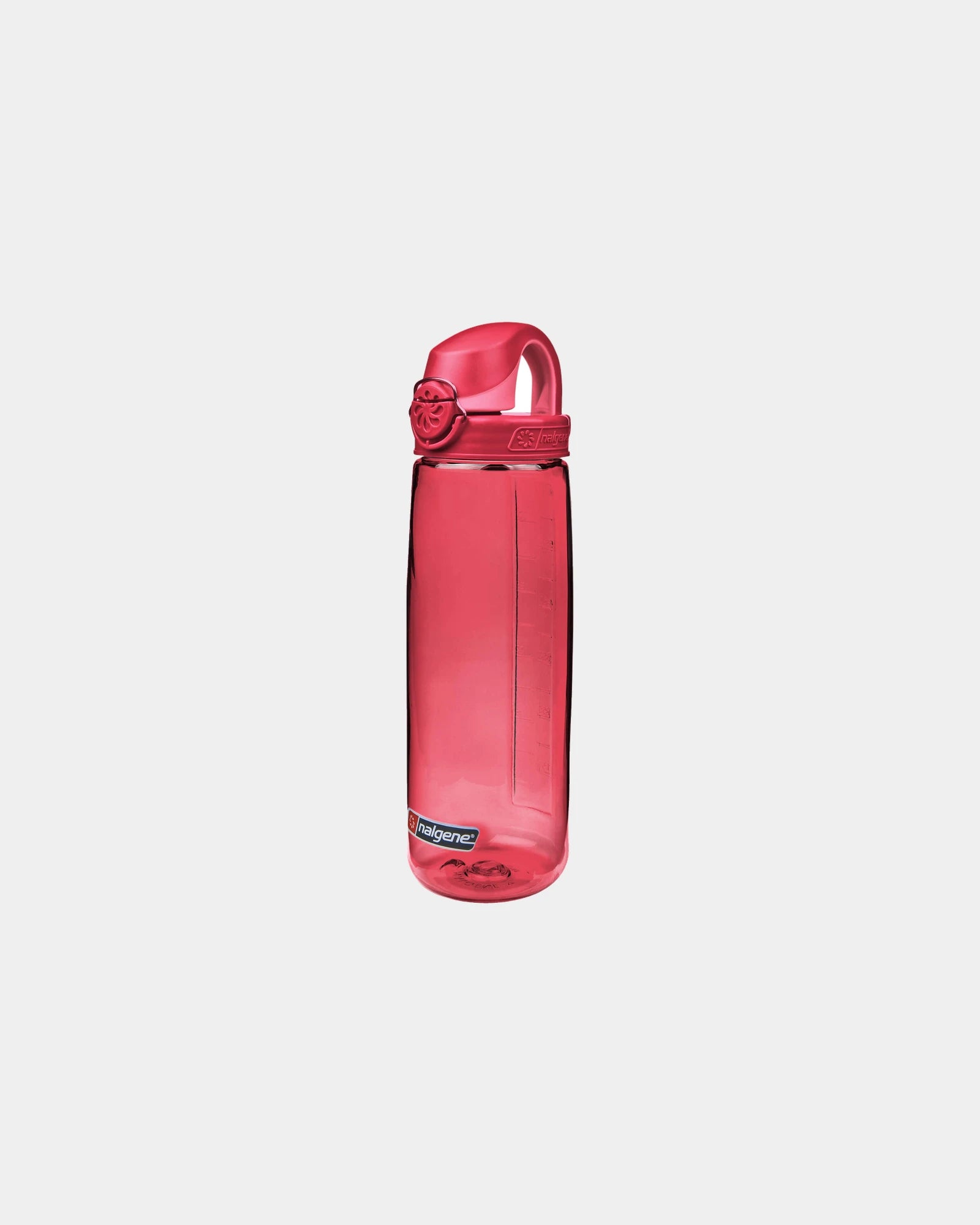 Gerecycled drinkfles On-The-Fly 700ml om te personaliseren - Roze met bietrode dop