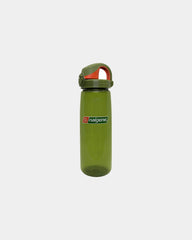 Gerecycled drinkfles On-The-Fly 700ml om te personaliseren - Jeneverbesgroen met jeneverbes-oranje dop