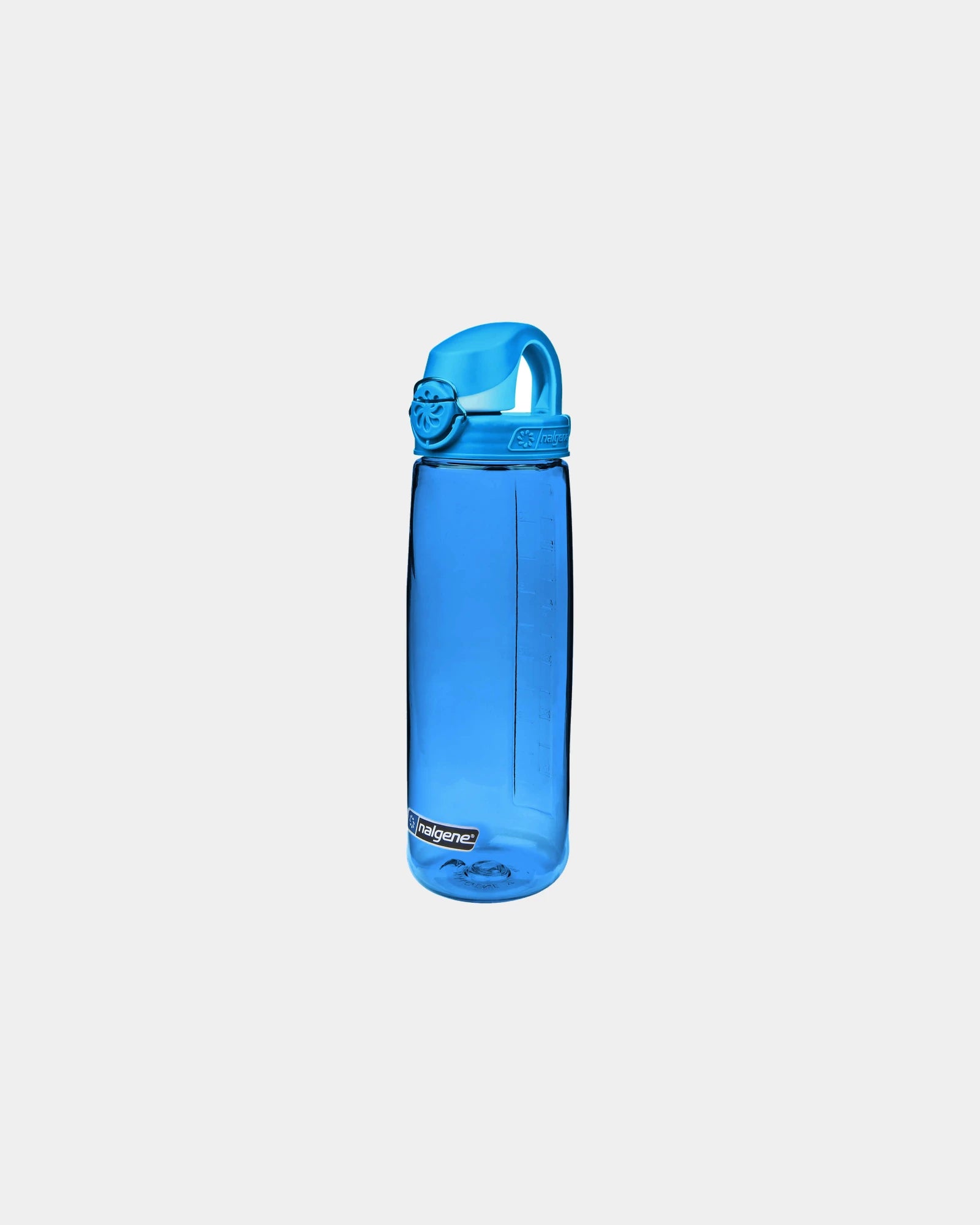 Gerecycled drinkfles On-The-Fly 700ml om te personaliseren - Blauw met ijsblauwe dop