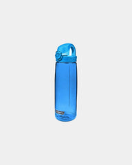 Gerecycled drinkfles On-The-Fly 700ml om te personaliseren - Blauw met ijsblauwe dop