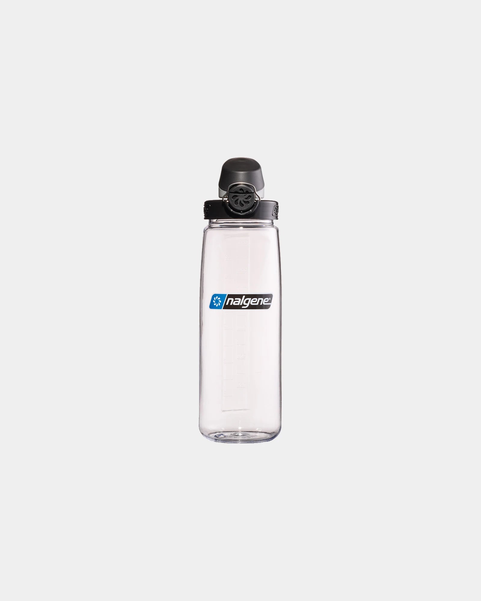 Gerecycled drinkfles On-The-Fly 700ml om te personaliseren - Transparant met zwarte dop