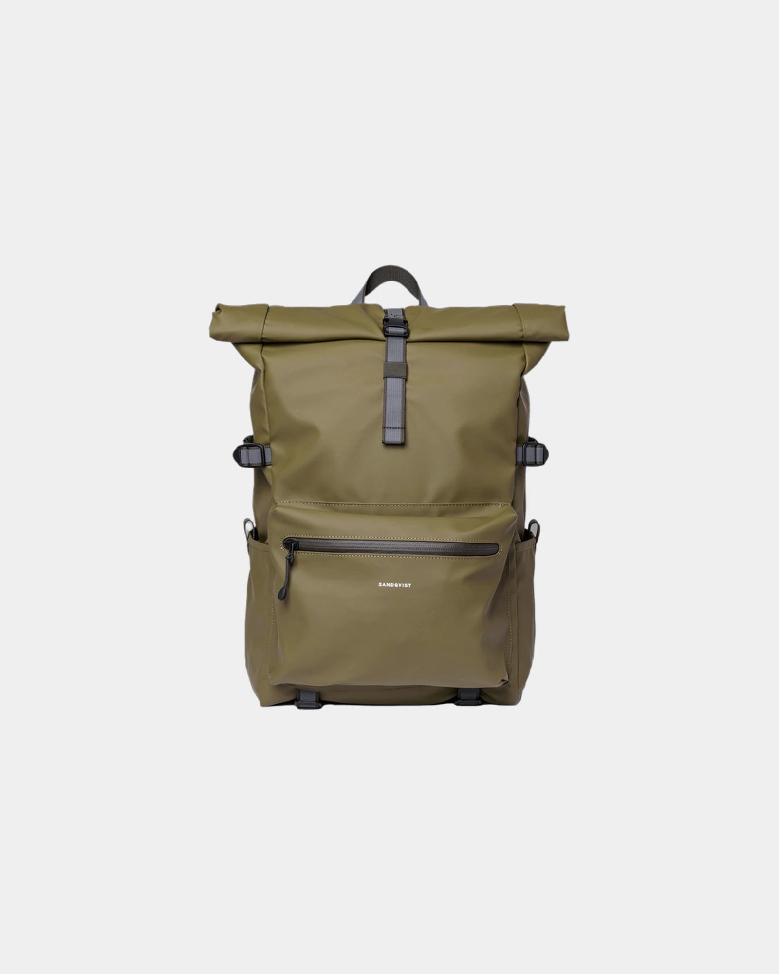 Rugzak van gerecycled polyester Ruben om te personaliseren - Mosgroen