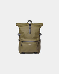Rugzak van gerecycled polyester Ruben om te personaliseren - Mosgroen