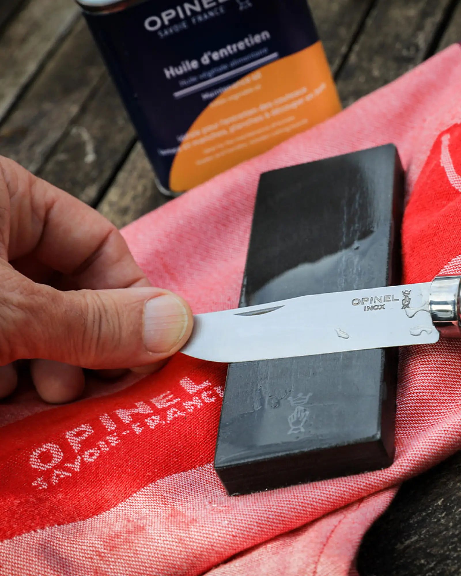 Slijpsteen Opinel 14 cm gres schisteux om te personaliseren - 5
