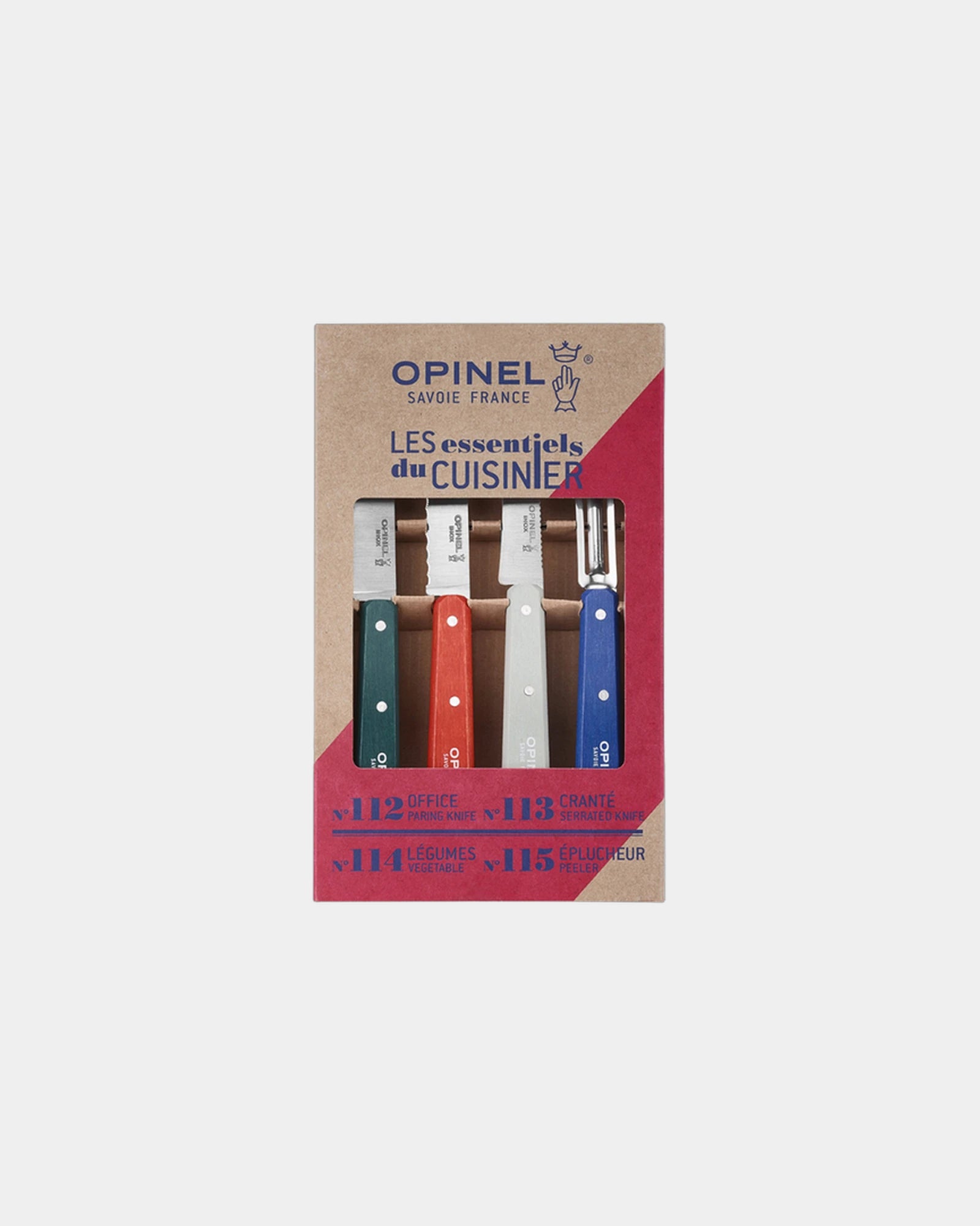 Messenset Opinel Les Essentiels Primo om te personaliseren - Groen