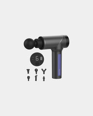 Massagepistool 30W met 6 opzetstukken om te personaliseren - Zwart
