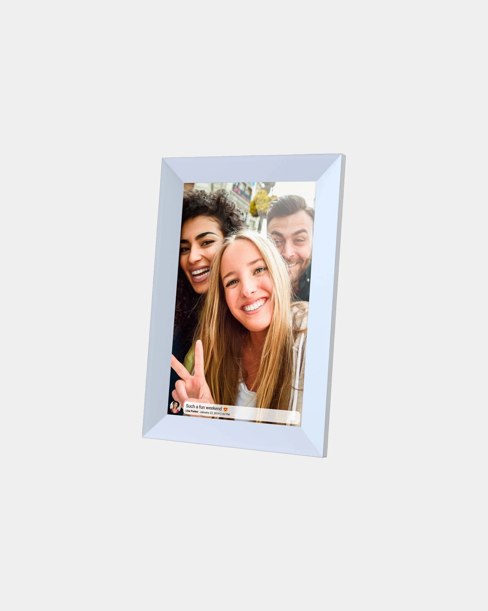 Digitaal fotokader 10" Wifi Frameo om te personaliseren - Wit