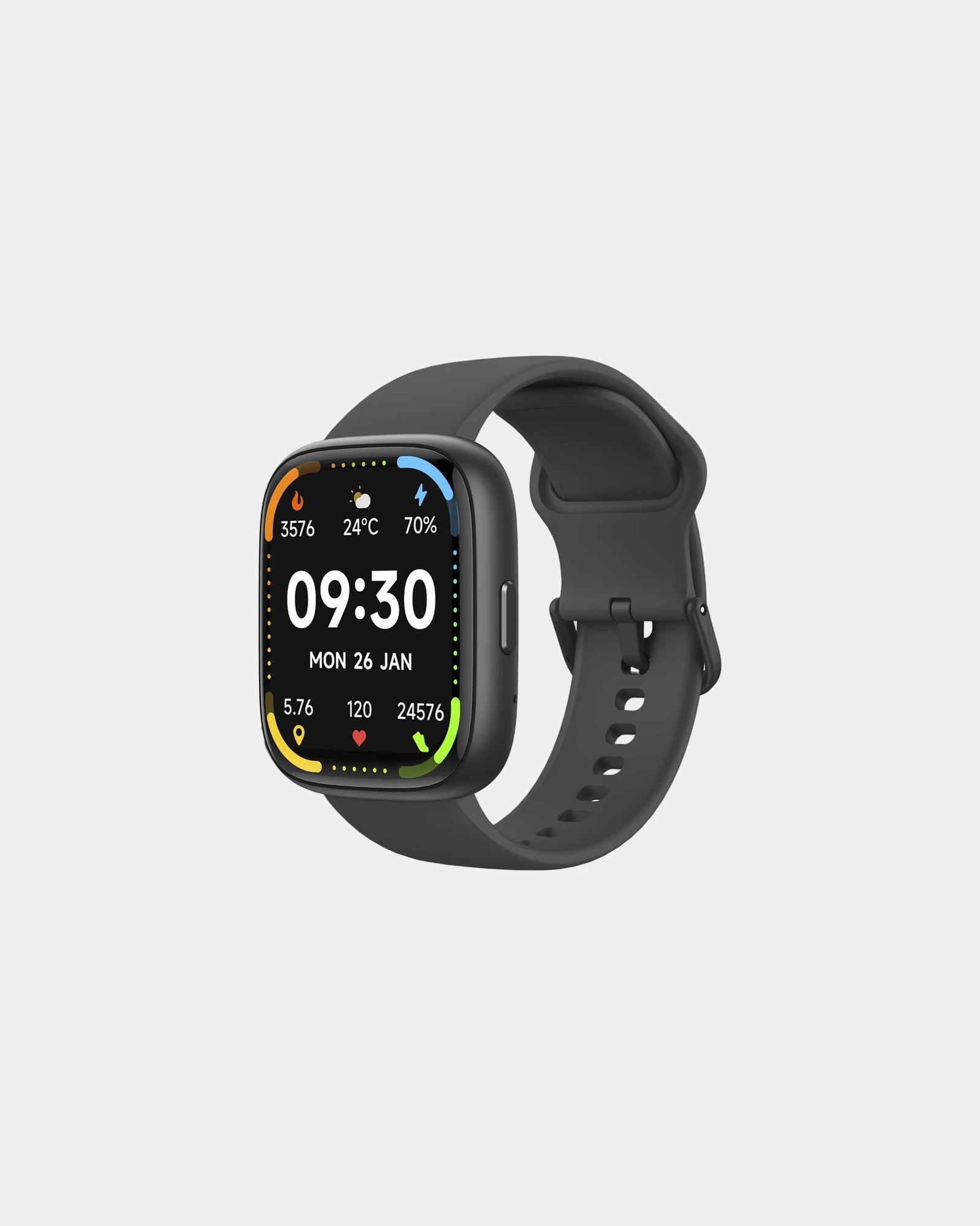 Smartwatch met Alexa en hartslagmeter om te personaliseren - Zwart