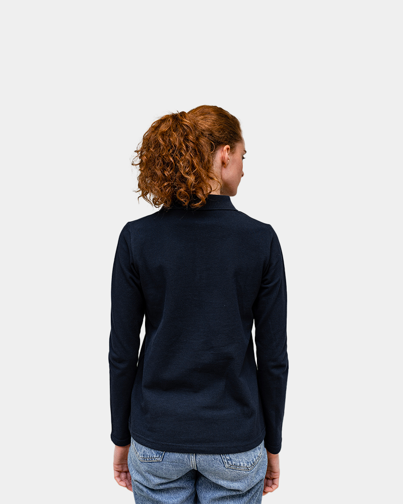 Damespolo met lange mouwen om te personaliseren - 7