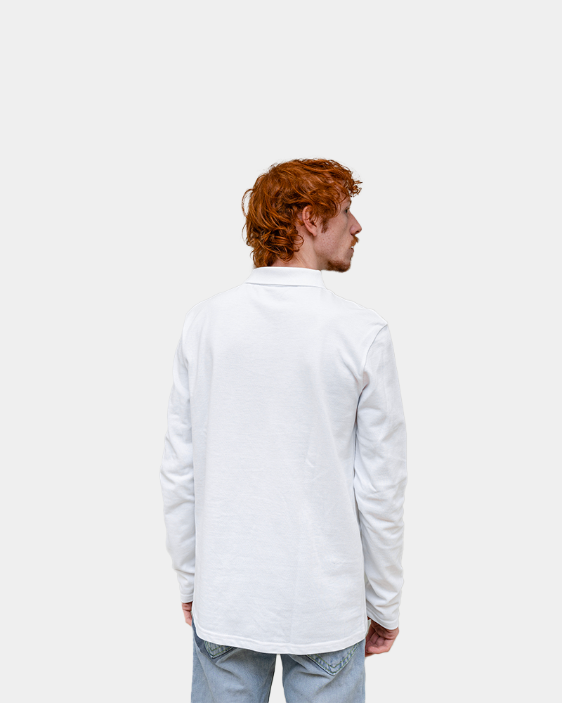 Herenpolo met lange mouwen om te personaliseren - 11