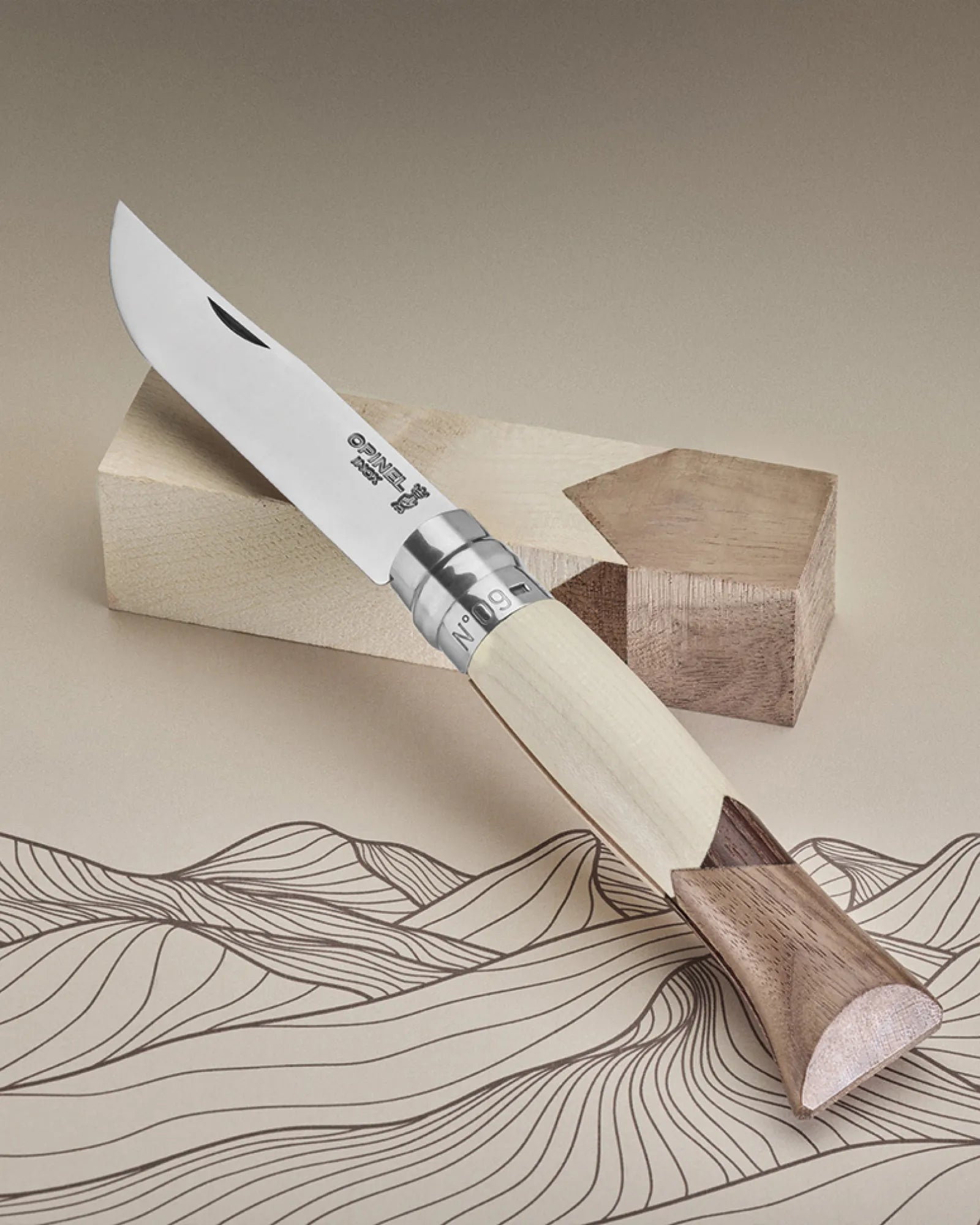 Mes Opinel N°09 Cime roestvrij staal om te personaliseren - 4