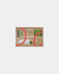Kinderkeukenset Opinel Le Petit Chef om te personaliseren - Groen