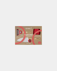 Kinderkeukenset Opinel Le Petit Chef om te personaliseren - Rood