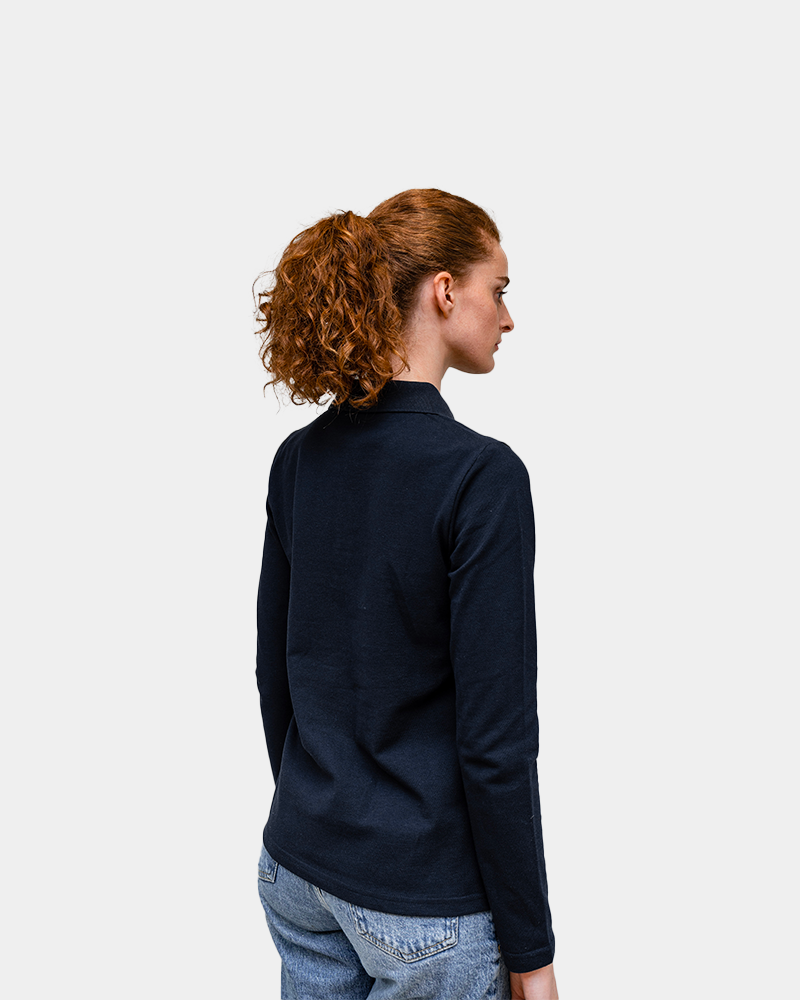 Damespolo met lange mouwen om te personaliseren - 6