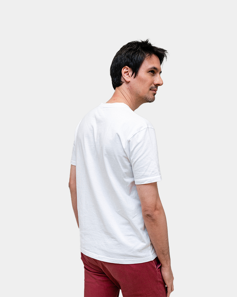 HerenT-shirt V-hals Made in France om te personaliseren - 10