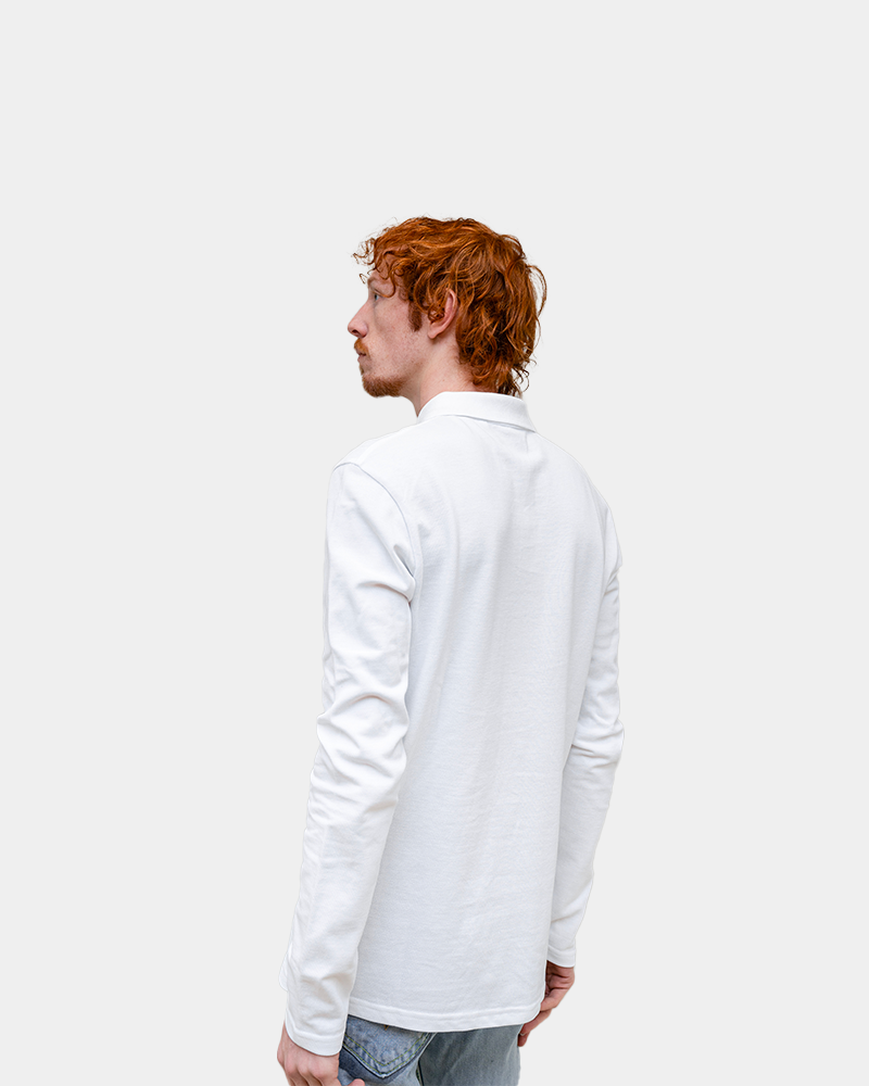 Herenpolo met lange mouwen om te personaliseren - 10