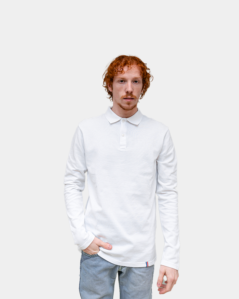 Herenpolo met lange mouwen om te personaliseren - 8