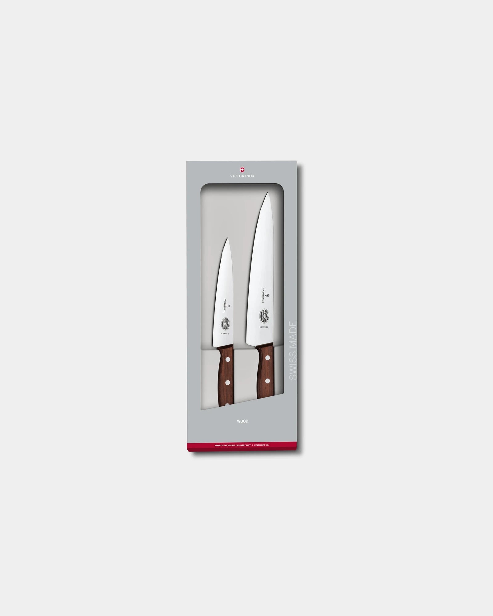 Messenset Wood Victorinox 2-delig om te personaliseren - gemodificeerd esdoornhout