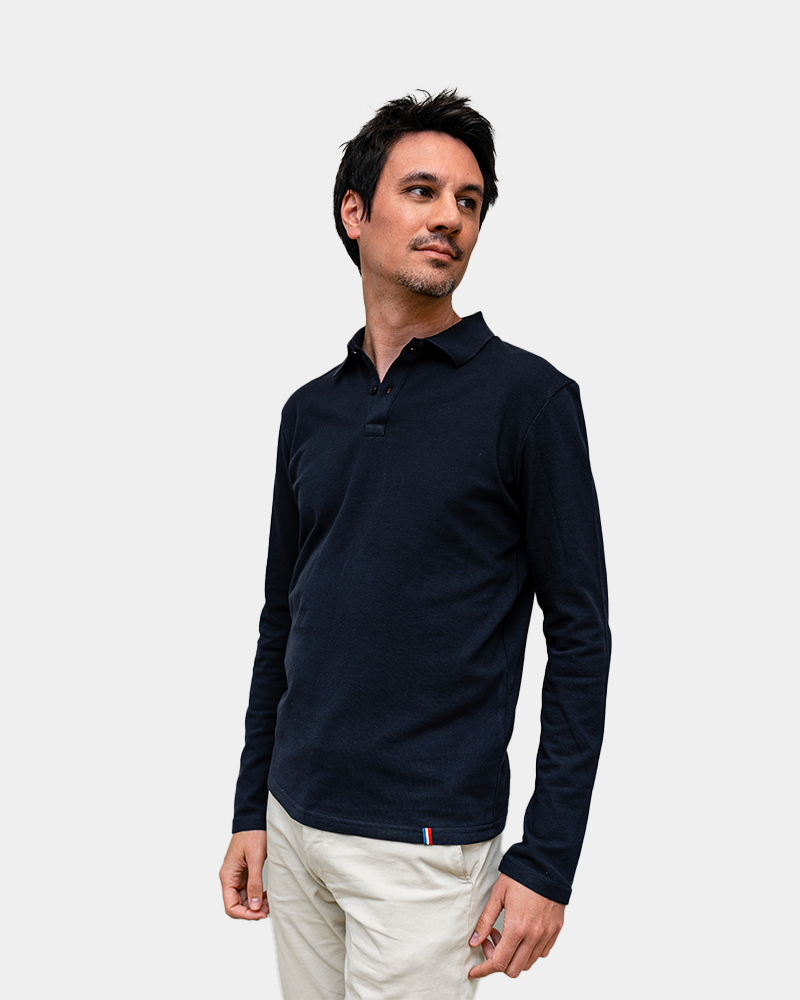 Herenpolo met lange mouwen om te personaliseren - 5