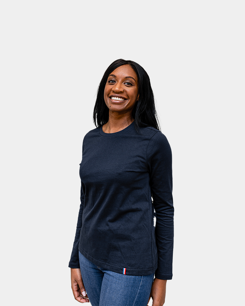 DamesT-shirt met lange mouwen om te personaliseren - 1