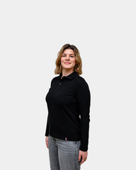 Damespolo met lange mouwen om te personaliseren - 1