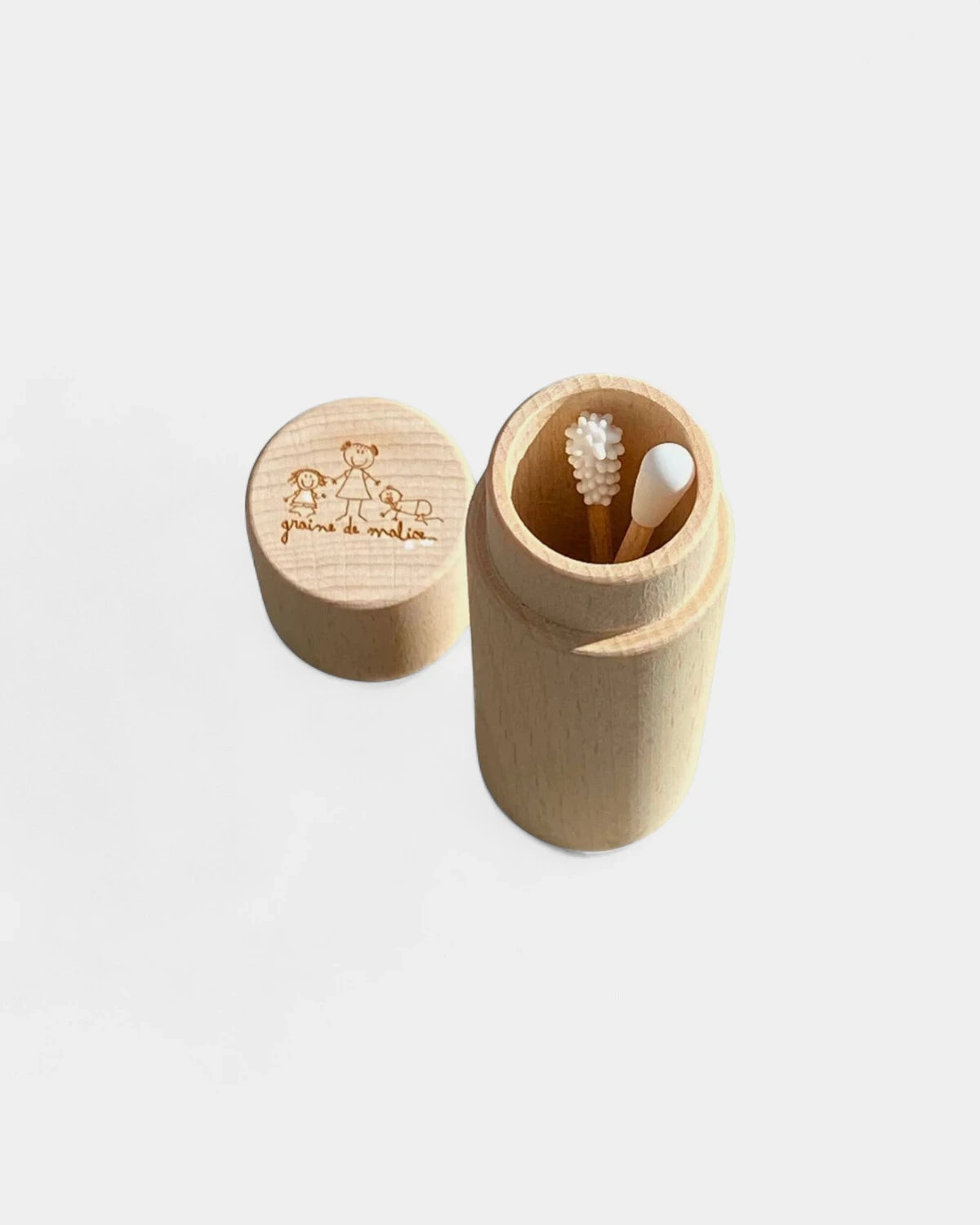 Duo van herbruikbare wattenstaafjes en beauty-applicator om te personaliseren - 2